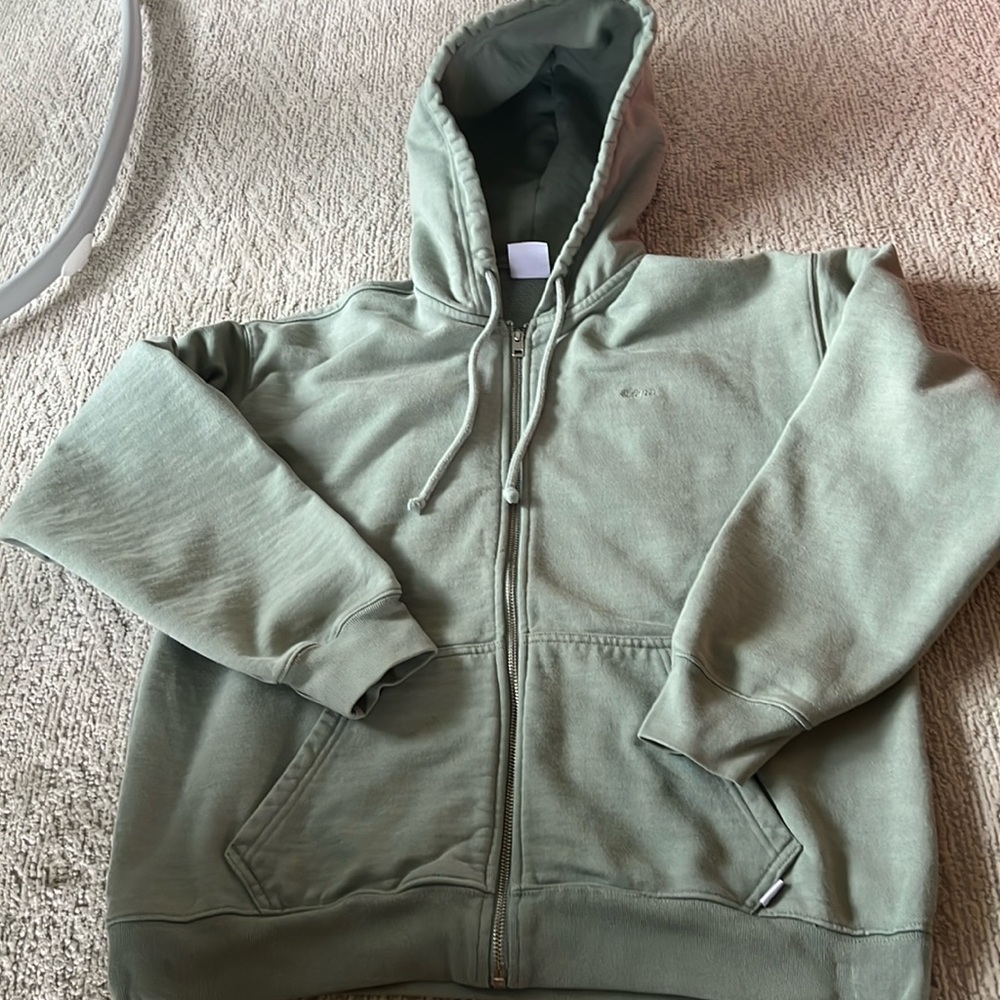 TNA extra AF fleece full zip hoodie size small
